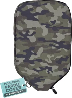 | Pickleball Paddle Sleeve | Canvas Cover with Padding and Zipper | Protective Paddle Case for Rackets | Lightweight Pickleball Holder for Storage | Cover Only | Elongated & Standard Size