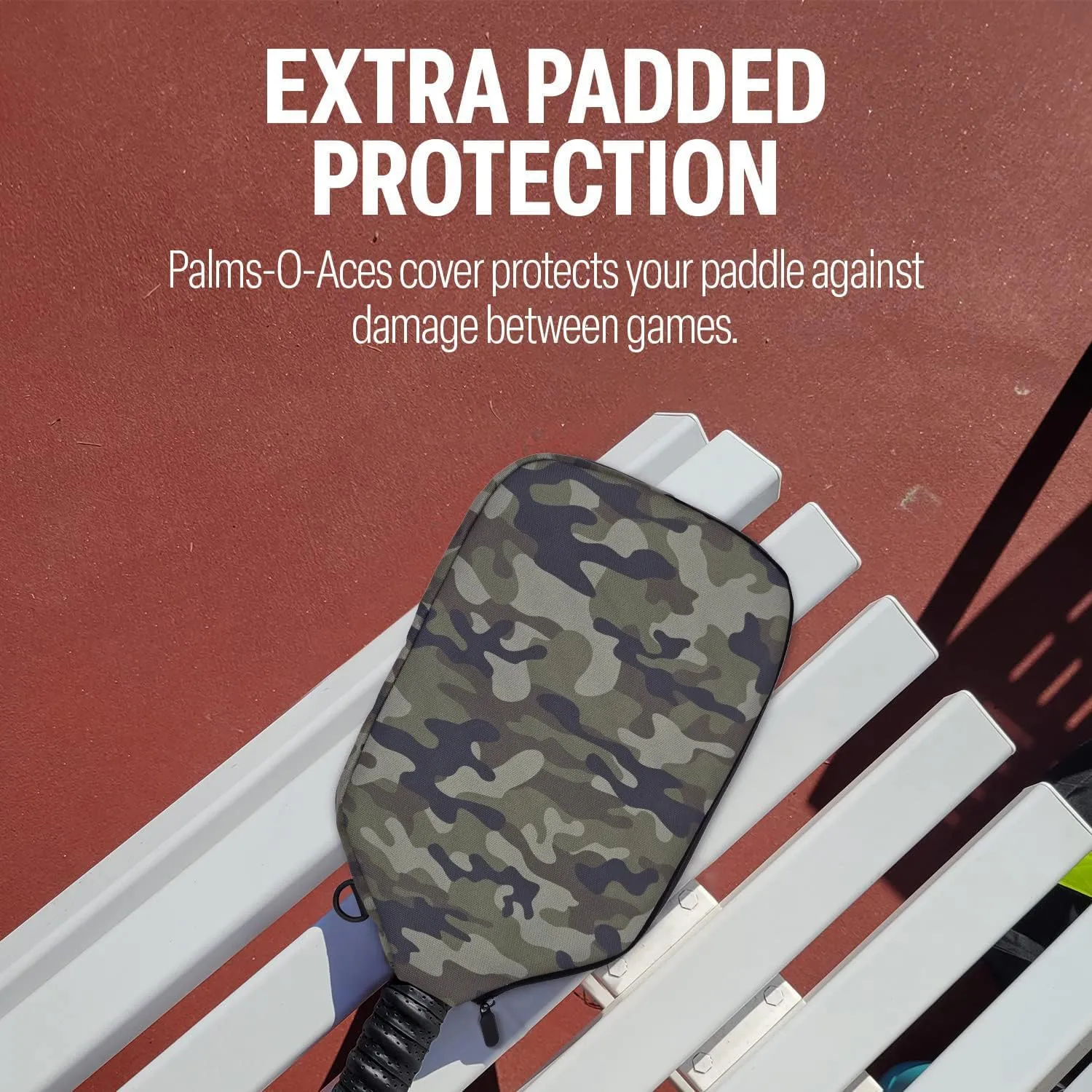 | Pickleball Paddle Sleeve | Canvas Cover with Padding and Zipper | Protective Paddle Case for Rackets | Lightweight Pickleball Holder for Storage | Cover Only | Elongated & Standard Size
