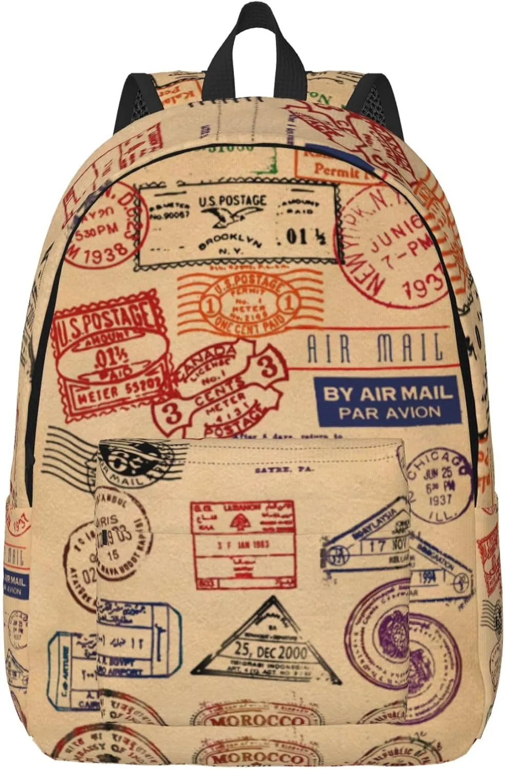 1-100PCS Custom Backpack Personalized Photo Backpacks Design Your Text Logo Casual Lightweight Canvas Backpack for Man Woman Work Travel S-Size (Style 3)