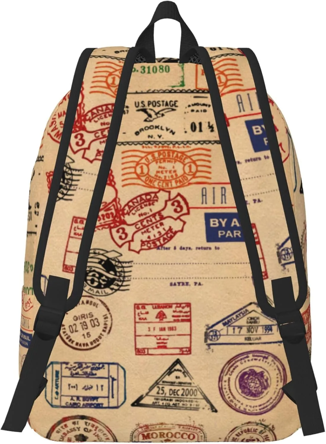 1-100PCS Custom Backpack Personalized Photo Backpacks Design Your Text Logo Casual Lightweight Canvas Backpack for Man Woman Work Travel S-Size (Style 3)