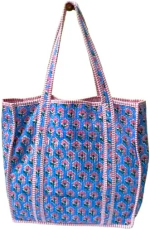 100% Cotton Quilted Shoulder Bag Tote Bag Women Reversible Shopping Bag & Daily Use Grocery Bags Travel Women Bags Gifts
