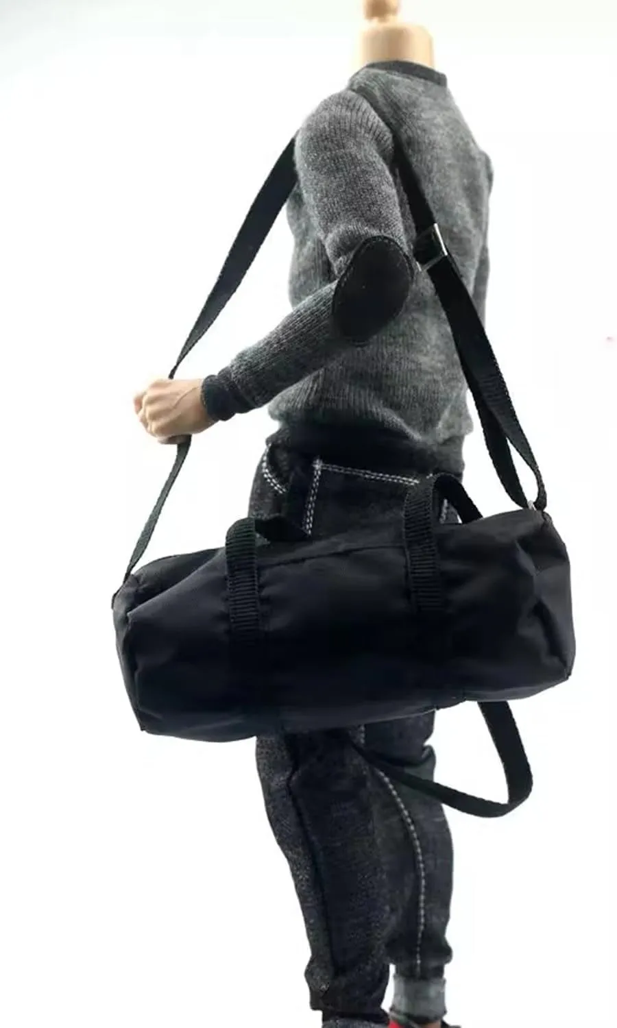 1/6 Scale Travel Duffel Bag Luggage Bag Backpacks Working Zipper for 12'' Action Figure Body Custom
