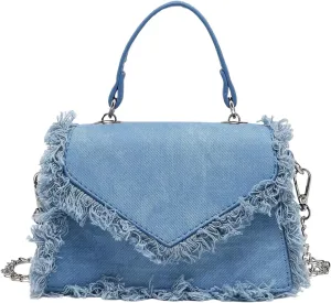 1pc Women Fashion Fringed Small Square Bag, Versatile Chain Shoulder Bag, Ladies Crossbody Bag, Stylish Lightweight Casual Handbag