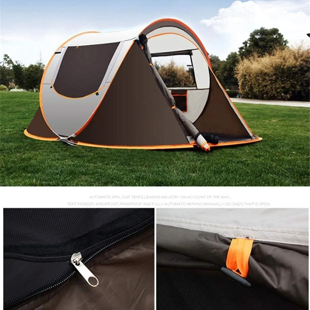 2-3 Person Camping Tent Automatic Pop-Up Quick Shelter Outdoor Traveling Hiking Portable Tent Khaki/Green