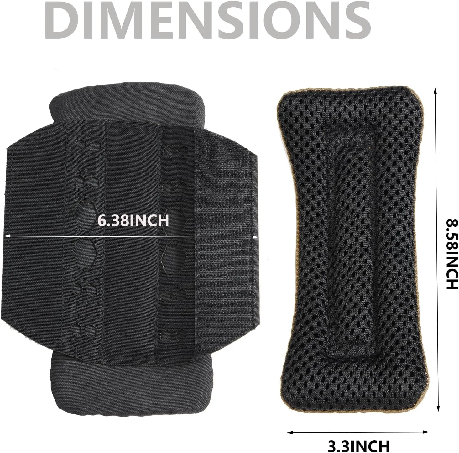 2 Pack Shoulder Strap Pads for Vest Carrier, Tactical Vest Shoulder Pads Backpack Strap Pads