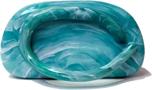 2025 Acrylic Evening Clutch Purse Marble Pattern Crossbody Handbag Formal Prom Cocktail Wedding Party Bag