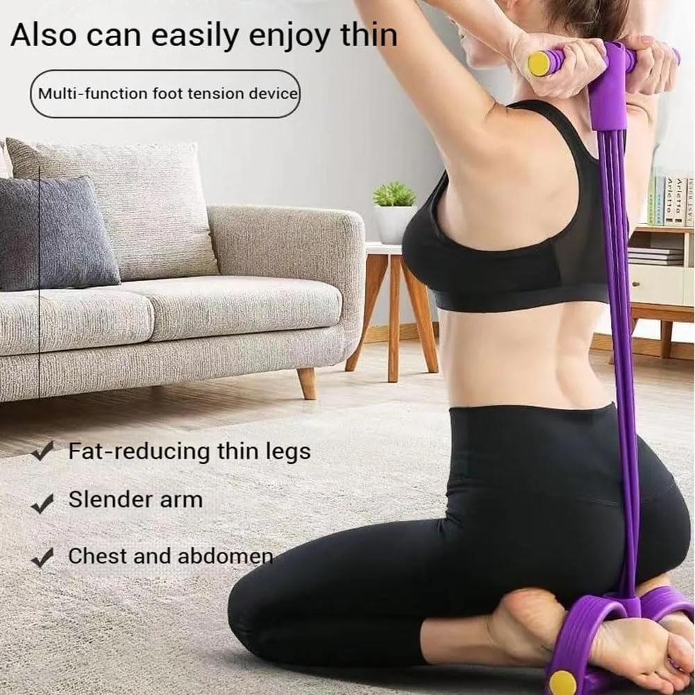 21 Fitness Resistance Bands-6 Tube Pedal Ankle Puller, 2025 New Stretch Bands for Exercise for Yoga Stretching Slimming Training