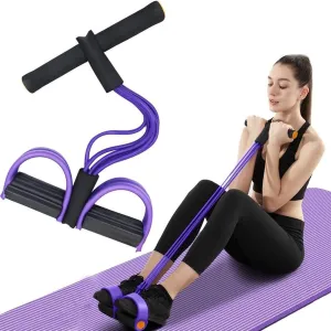 21 Fitness Resistance Bands-6 Tube Pedal Ankle Puller, 2025 New Stretch Bands for Exercise for Yoga Stretching Slimming Training