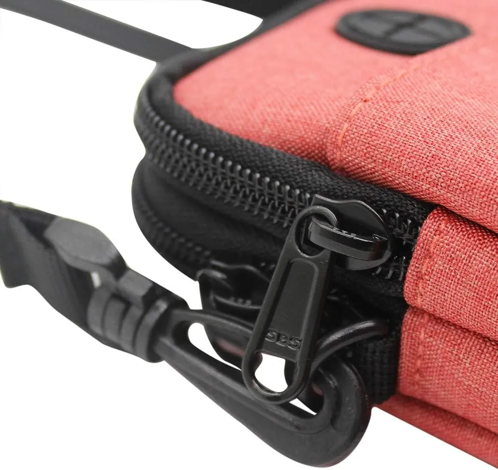 3-Layers Waterproof Cell Phone Pouch Crossbody Purse Oxford Fabric Belt Bag Wallet for Men Women