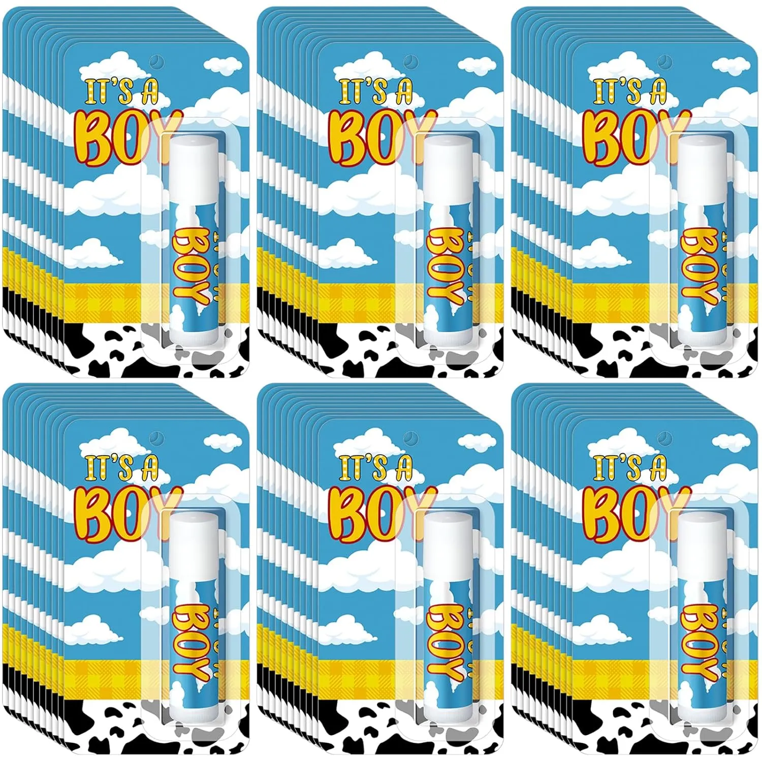 30 Pack Lip Balm Bulk It's a Boy Baby Shower Games Prizes Party Gifts Bulk Lip Balms Favors for Winners Adults Guests Gender Reveal Favors Decorations Baby Shower Souvenirs Gift Bags Stuffers