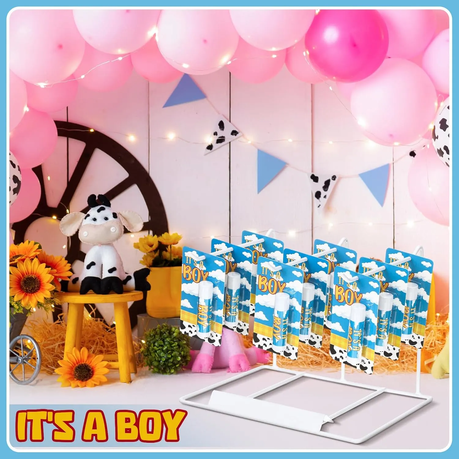 30 Pack Lip Balm Bulk It's a Boy Baby Shower Games Prizes Party Gifts Bulk Lip Balms Favors for Winners Adults Guests Gender Reveal Favors Decorations Baby Shower Souvenirs Gift Bags Stuffers