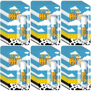 30 Pack Lip Balm Bulk It's a Boy Baby Shower Games Prizes Party Gifts Bulk Lip Balms Favors for Winners Adults Guests Gender Reveal Favors Decorations Baby Shower Souvenirs Gift Bags Stuffers