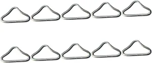 30Pcs Trampoline Triangle Rings Heavy Duty Buckles for Jumping Bed Weather Resistant Trampoline Parts for Outdoor Activities and Repair Kits