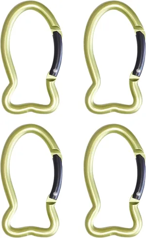 4Pcs Fish Shape Carabiner Clip KeyRings Carabiner Keychains Metal Spring Hook For Purse Handbag Hardware