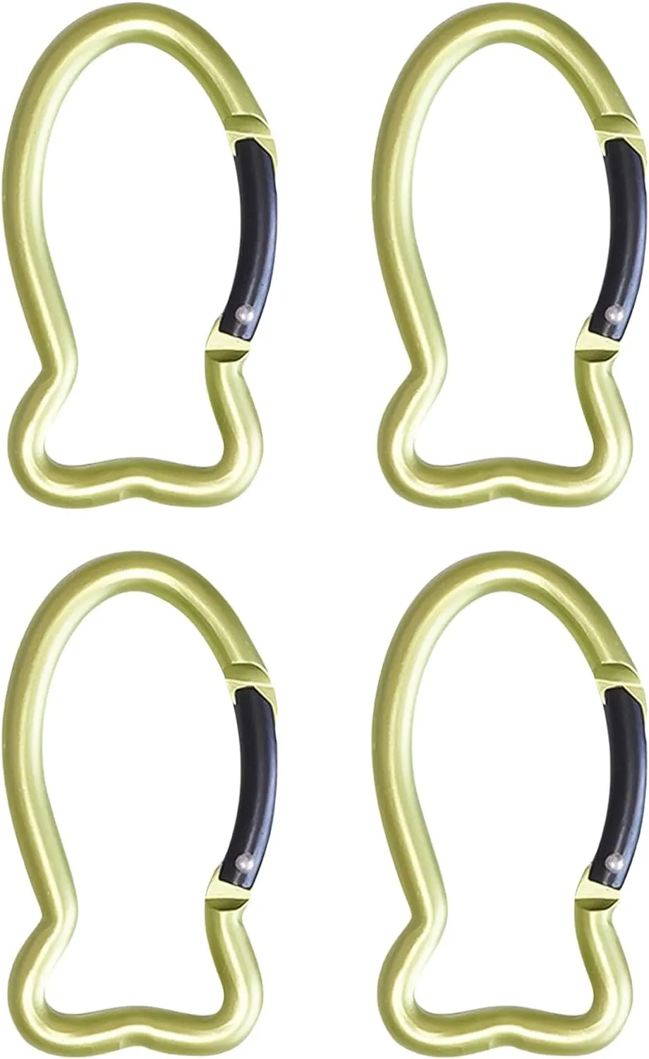 4Pcs Fish Shape Carabiner Clip KeyRings Carabiner Keychains Metal Spring Hook For Purse Handbag Hardware