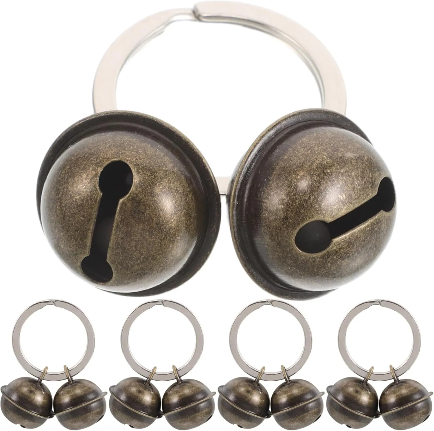 5Pcs Pet Bell Pendant Decorative Collar Bells for Cats Dogs Versatile Keychain Accessory for Pet Training Backpack Hanging Ornaments Sound for Easy Location