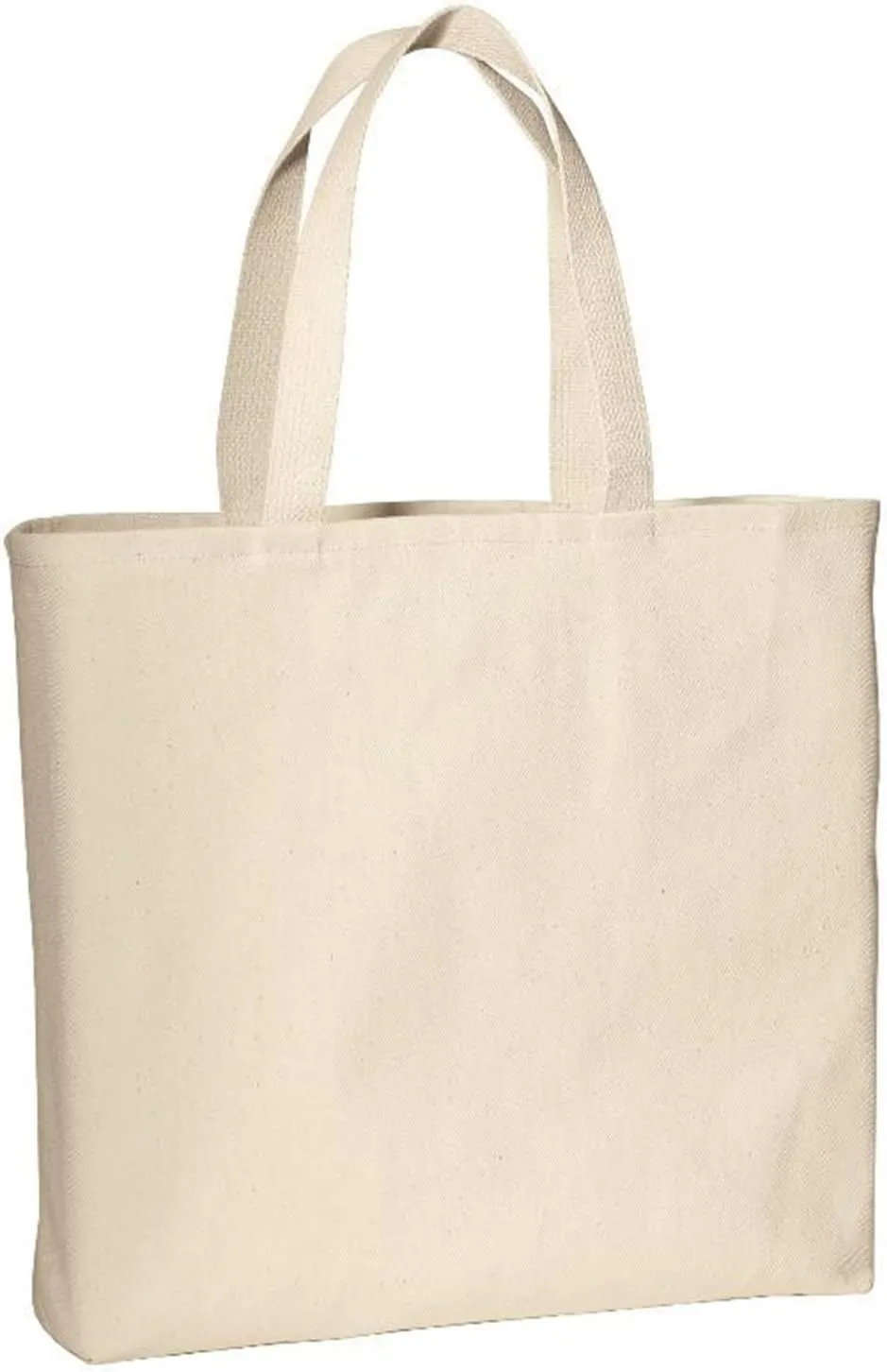 (6 Pack) 6 Pack Heavy Cotton Denim Convention Reusable Tote Bag (Natural)