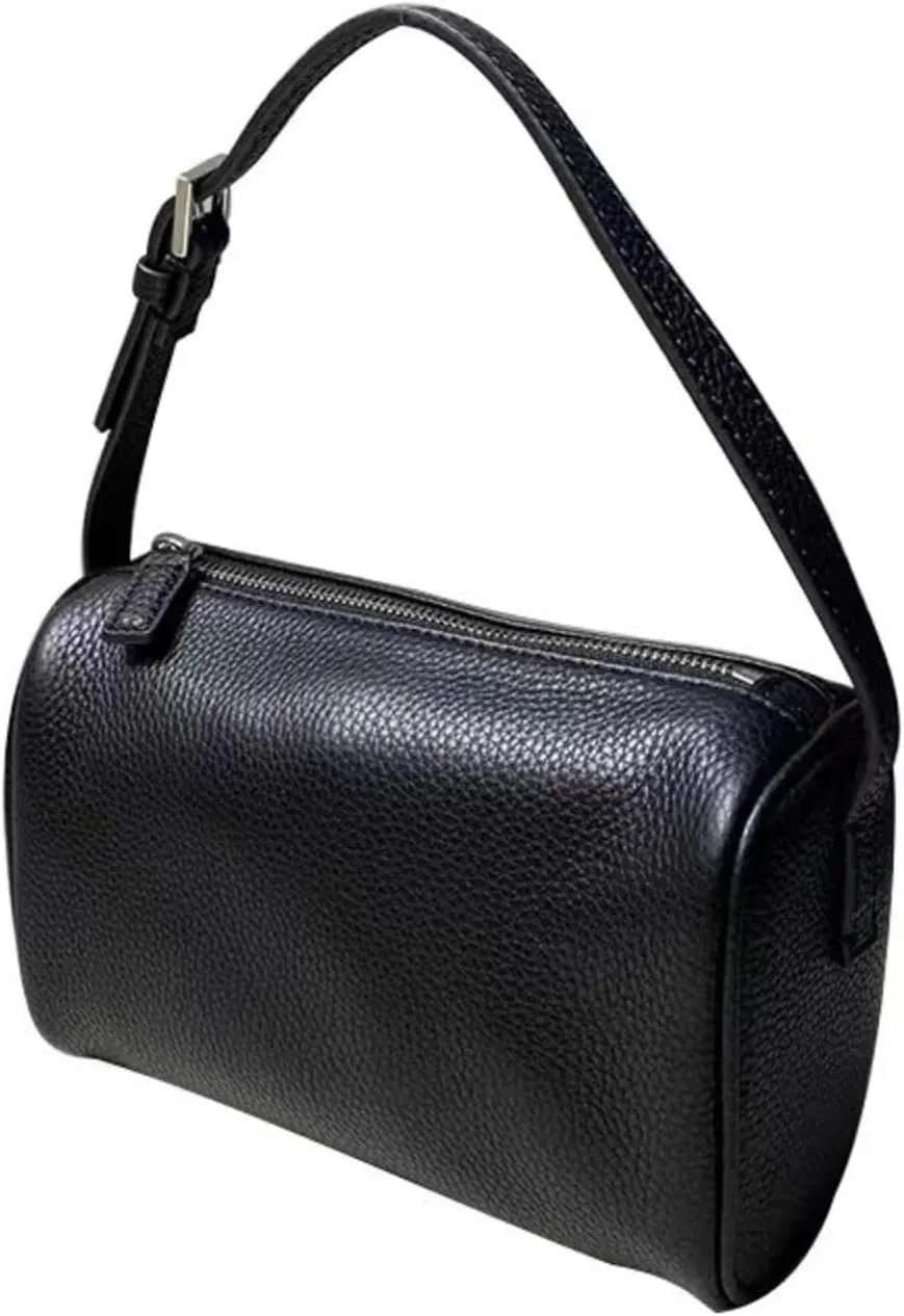 7 Cowhide Pen Holder Bag, Suede Underarm Bag, Genuine Leather Handbag, Women's Bag
