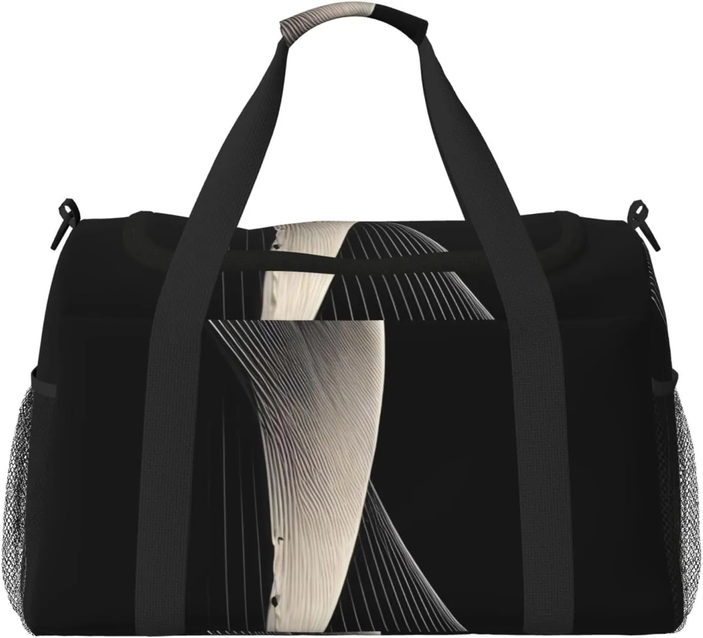 Abstract Curves Hand Travel Bag.Fashionable Design, Large Storage Capacity, Suitable For Business Trips And Short Trips.