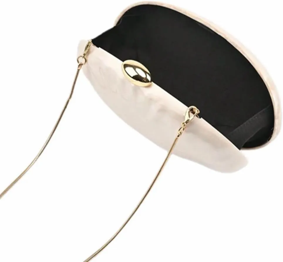 Acrylic Clutch Purse for Women Egg Shape Acrylic Handbags Cute Wedding Party Shoulder Crossbody Bag