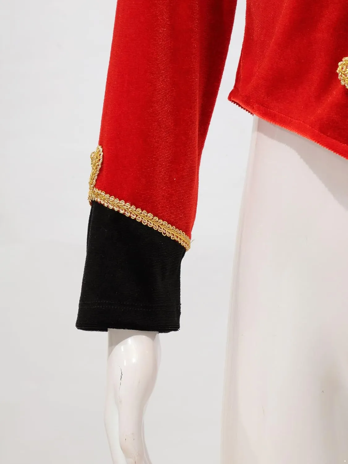 ACSUSS Kids Girls Circus Ringmaster Drum Majorette Costume Marching Band Uniform Tassels Jacket Tops