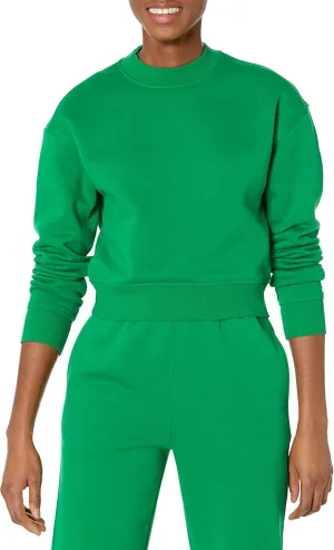 Amazon Essentials Women's Cropped Drop Shoulder Sweatshirt (Available in Plus Size)