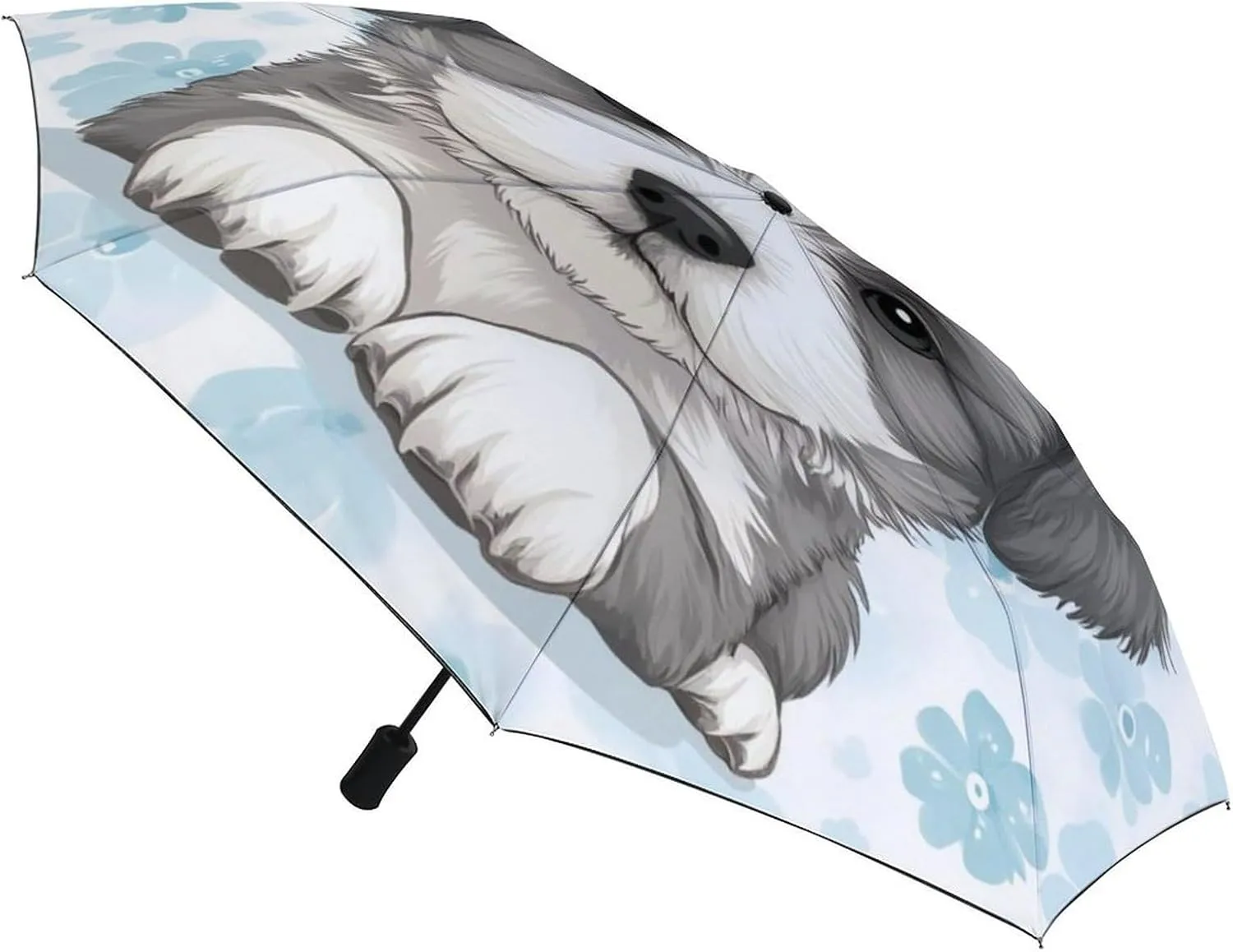 AMRANDOM Folding Umbrella Auto Windproof Travel Umbrella for Women and Men
