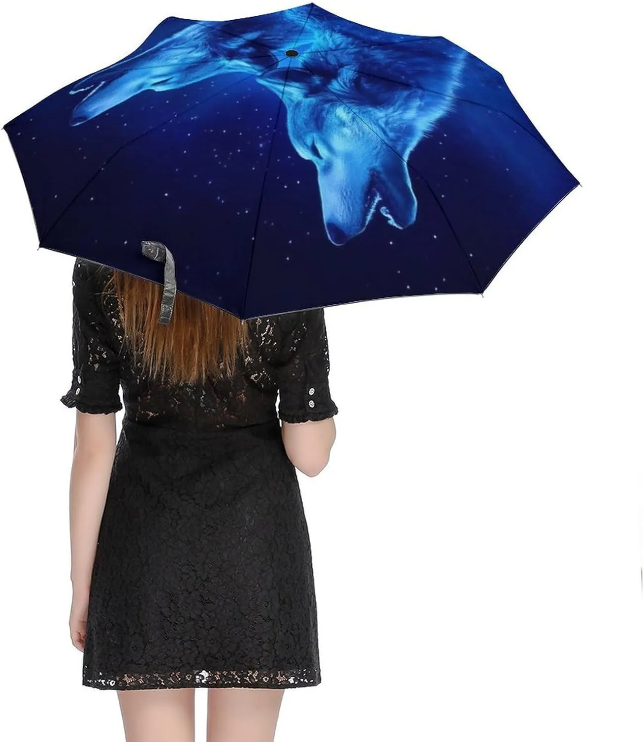 AMRANDOM Travel Umbrella for Rain and Sun Portable Small Automatic Folding Umbrella