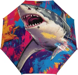 AMRANDOM Travel Umbrella Portable and Automatic Folding Rain Umbrella
