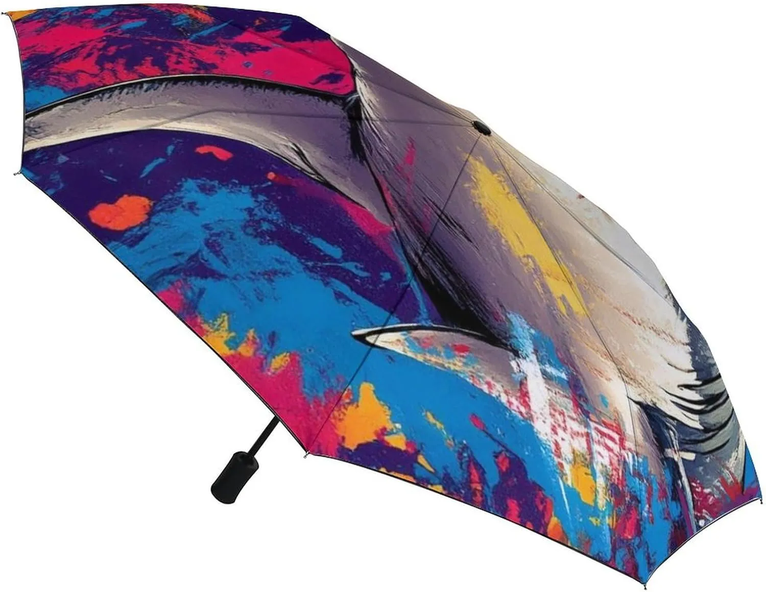 AMRANDOM Travel Umbrella Portable and Automatic Folding Rain Umbrella