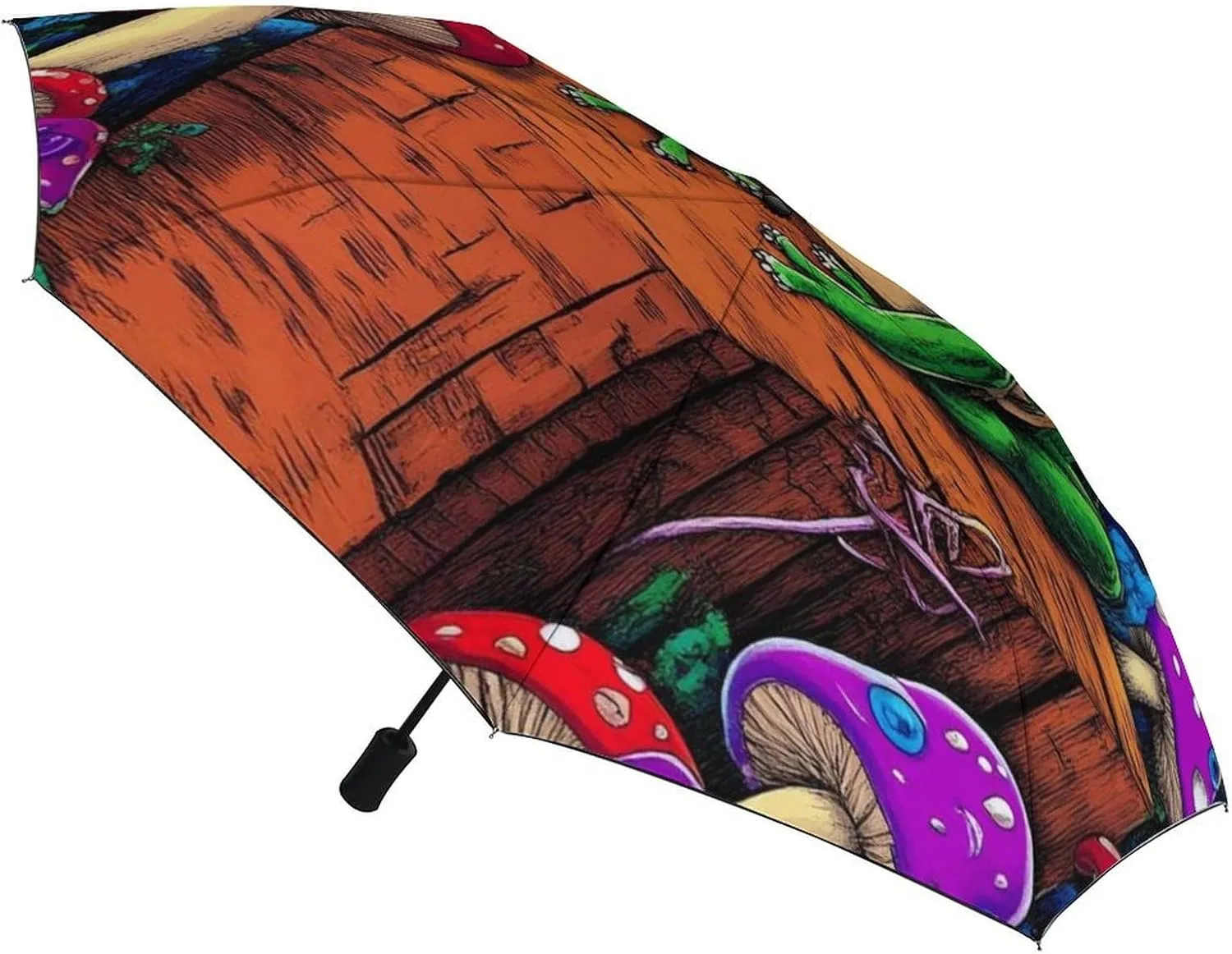 AMRANDOM Travel Umbrella Windproof Automatic Umbrellas for Women Men
