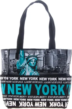 ANGIEHAIE Robin Ruth Small Tote Bag With NEW YORK CITY Print