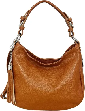 Annalisa Shoulder Bag, Genuine Leather Made in Italy