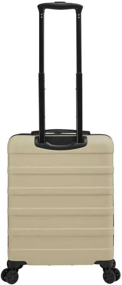Anode 44L 55x40x20cm (22x16x8inch) Carry On Hand Luggage Suitcase - Lightweight, Hard Shell, 4 Wheels, 3 Digit Combination Lock (Sandstone)