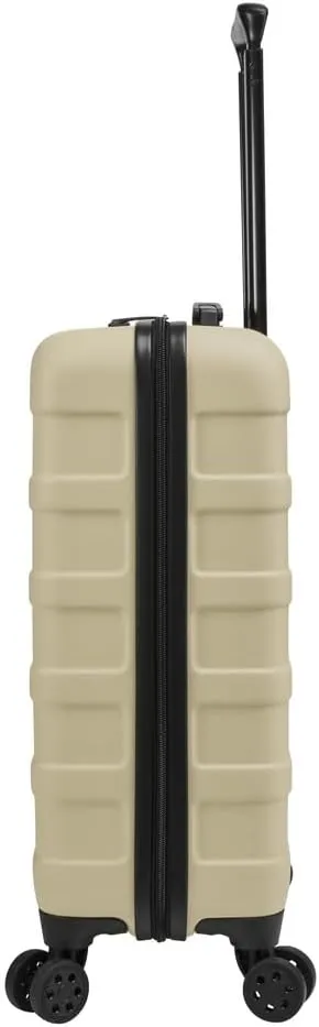 Anode 44L 55x40x20cm (22x16x8inch) Carry On Hand Luggage Suitcase - Lightweight, Hard Shell, 4 Wheels, 3 Digit Combination Lock (Sandstone)