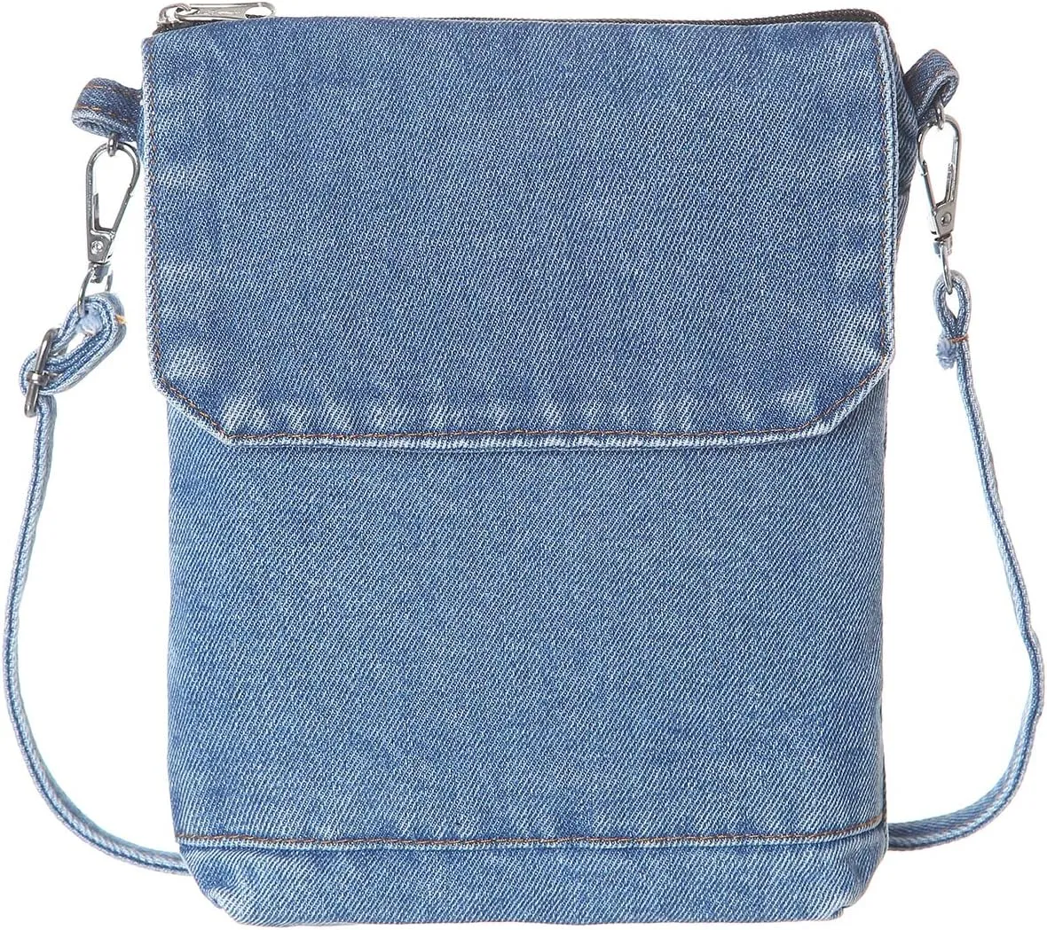 AOCINA Small Denim Purse Blue Jean Purse Shoulder Bag Denim Crossbody Bags for Women