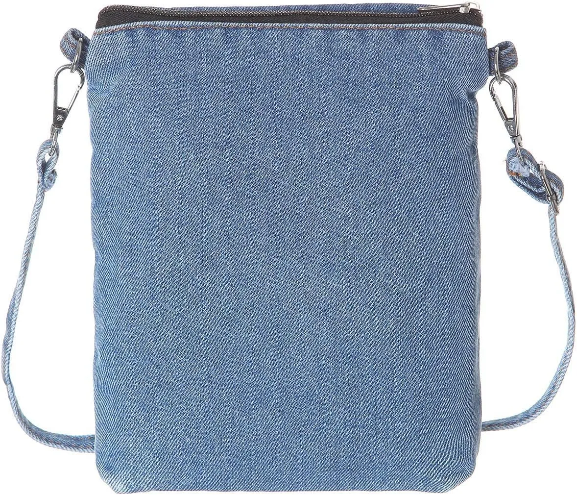 AOCINA Small Denim Purse Blue Jean Purse Shoulder Bag Denim Crossbody Bags for Women