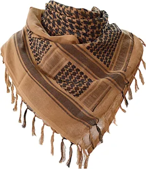 Aonal Military Shemagh Tactical Desert Scarf, 100% Cotton Keffiyeh Neck Head Scarf Wrap for Men Women