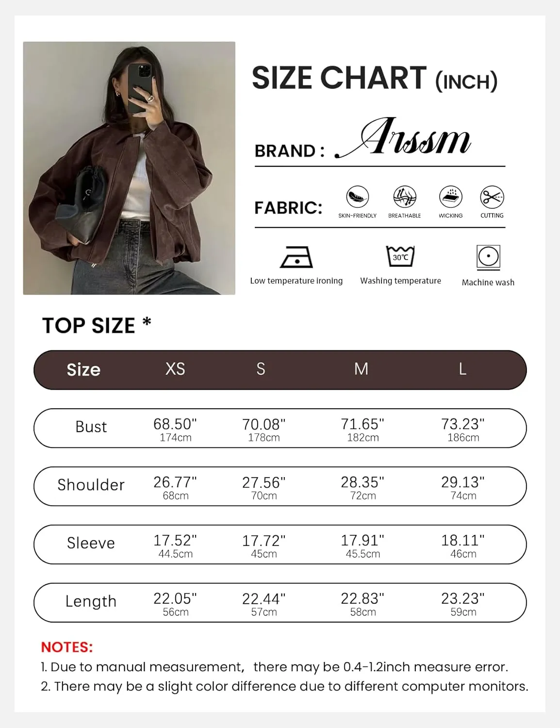 Arssm Womens Faux Suede Bomber Jacket Casual Lapel Pilot Jackets Coat Oversized Long Sleeve 2025 Fashion Outerwear