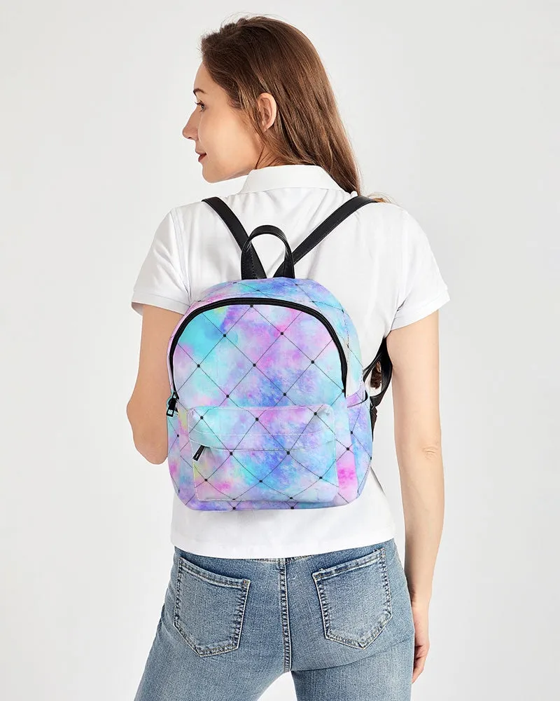 At A Crossroads Mini Backpack - Abstract Watercolor
