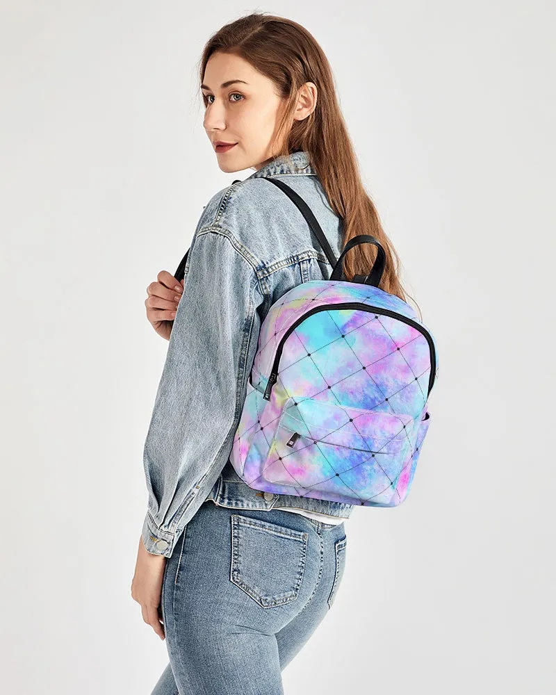 At A Crossroads Mini Backpack - Abstract Watercolor