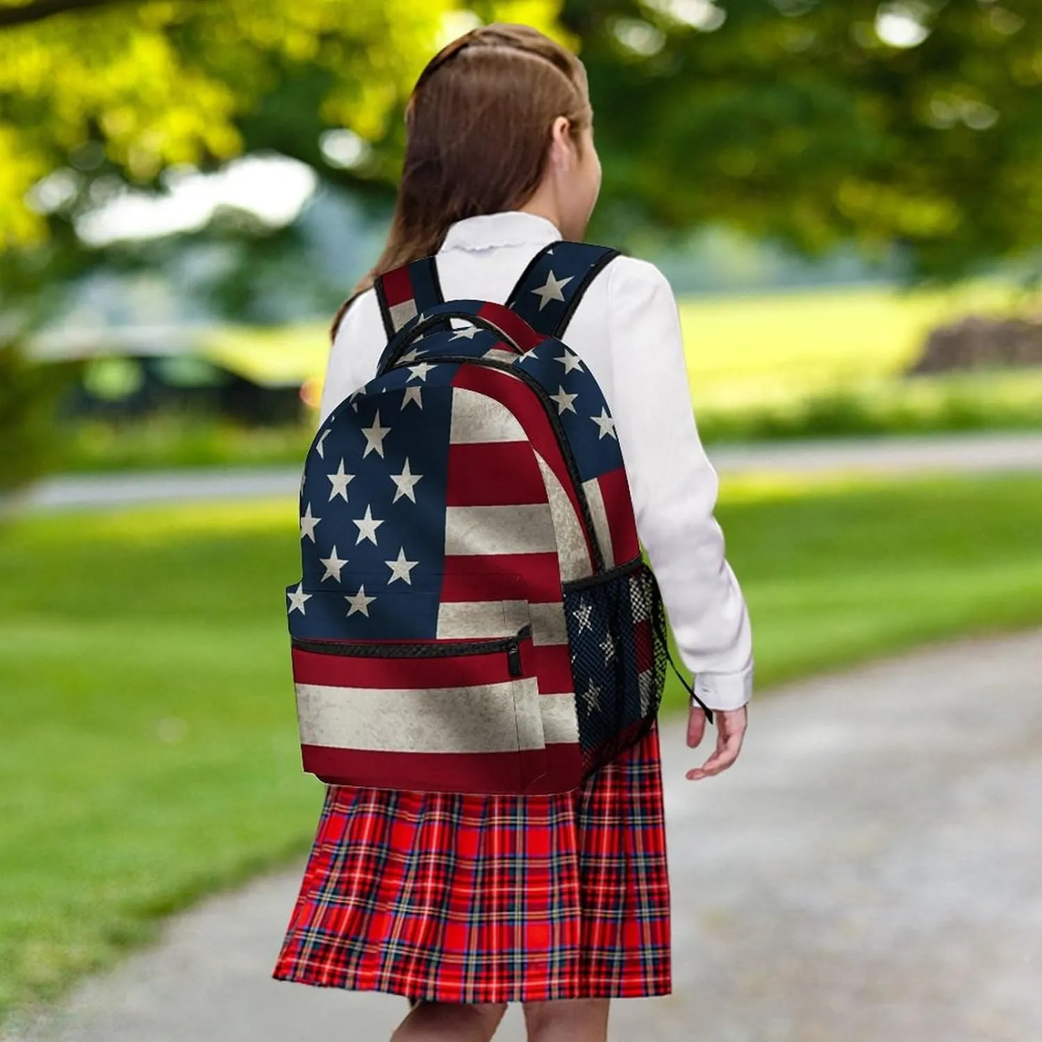 Backpacks American Flag Travel Bag Laptop Backpack Casual Daypack for Weekender Business Hiking