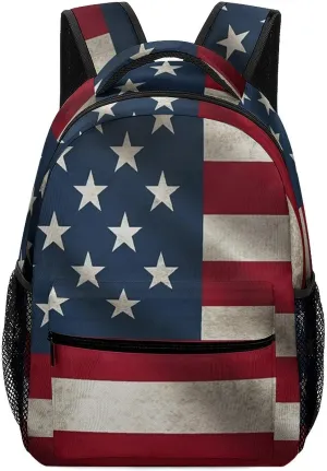 Backpacks American Flag Travel Bag Laptop Backpack Casual Daypack for Weekender Business Hiking