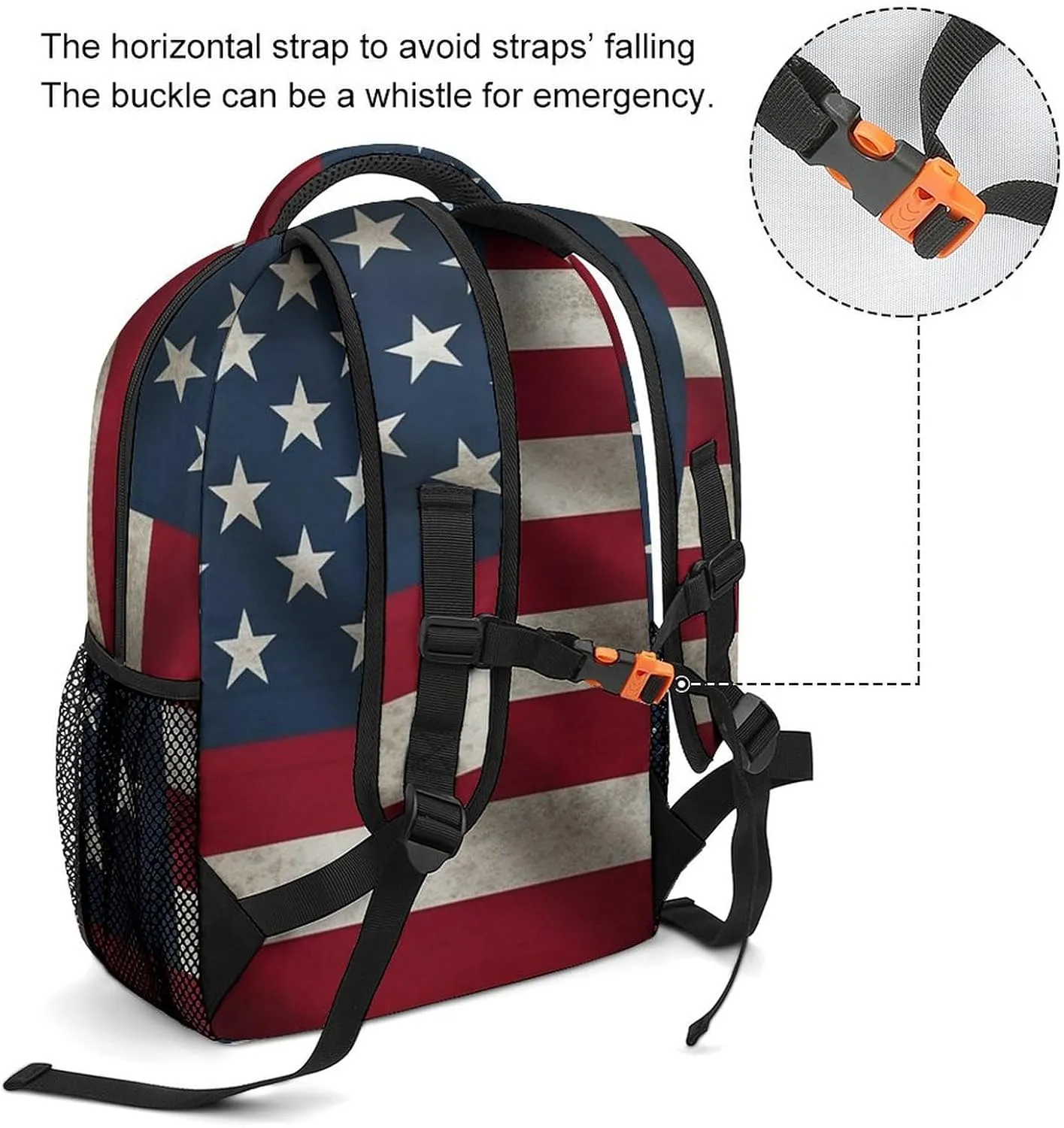 Backpacks American Flag Travel Bag Laptop Backpack Casual Daypack for Weekender Business Hiking