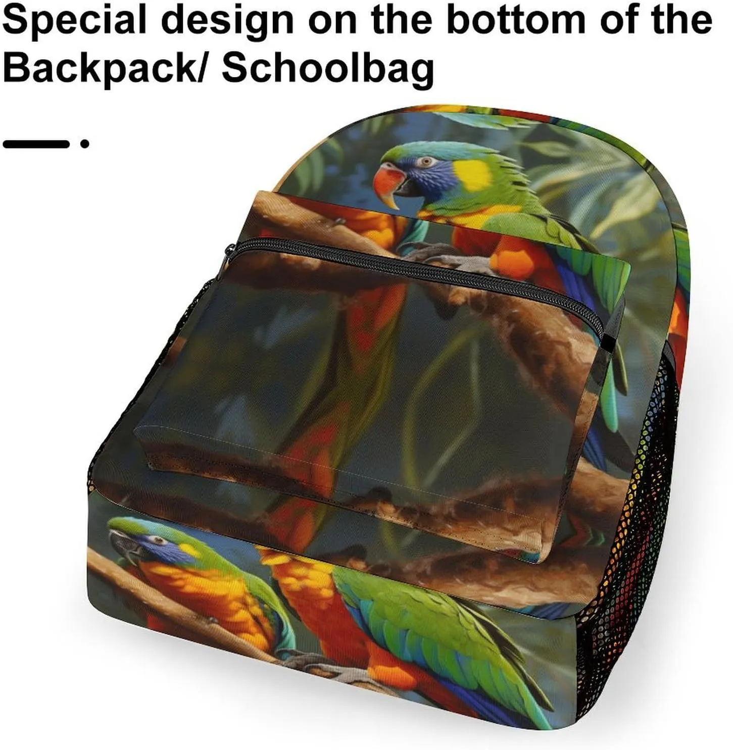 Backpacks Bird Parrot Painting Travel Bag Laptop Backpack Casual Daypack for Weekender Business Hiking