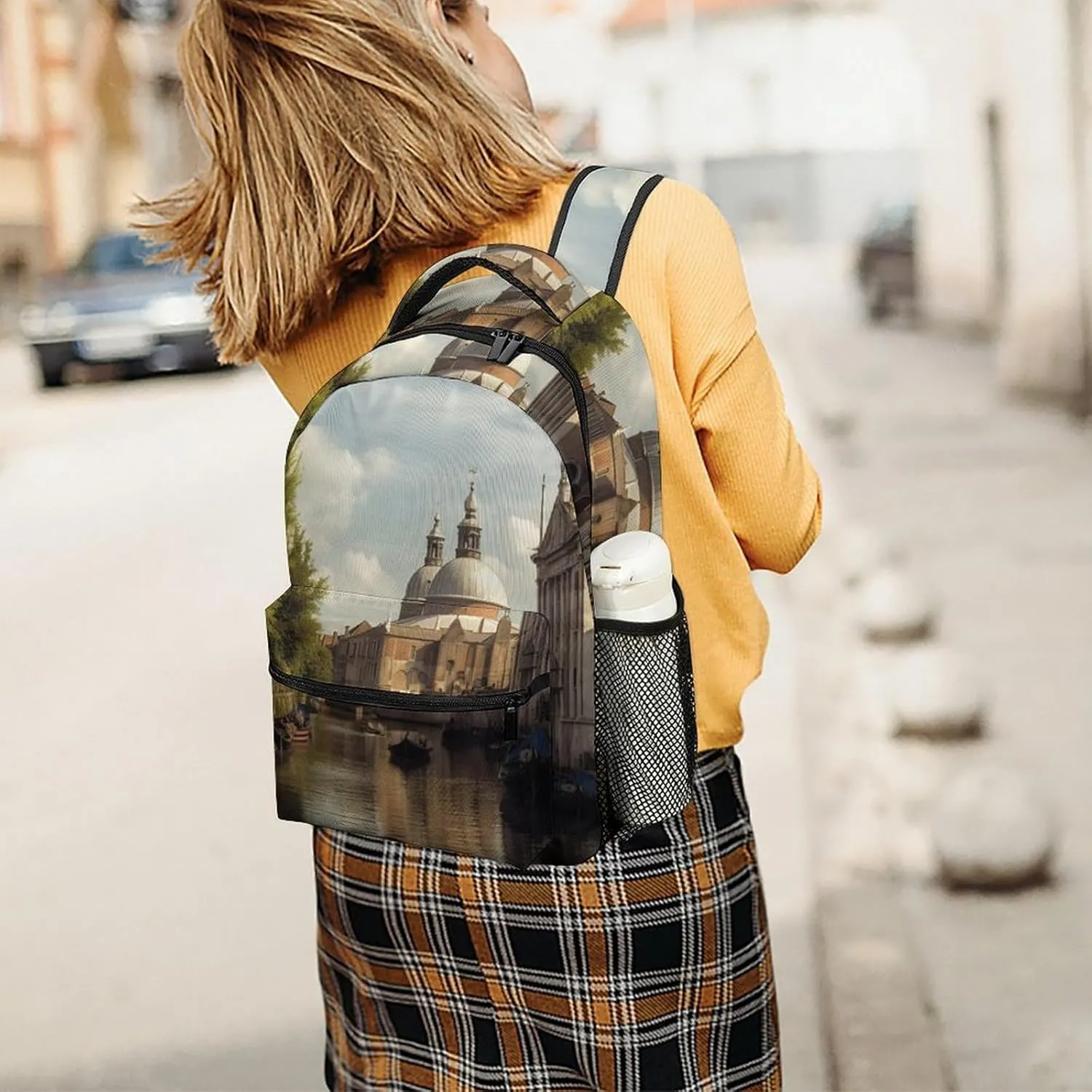 Backpacks Canal And Church Travel Bag Laptop Backpack Casual Daypack for Weekender Business Hiking