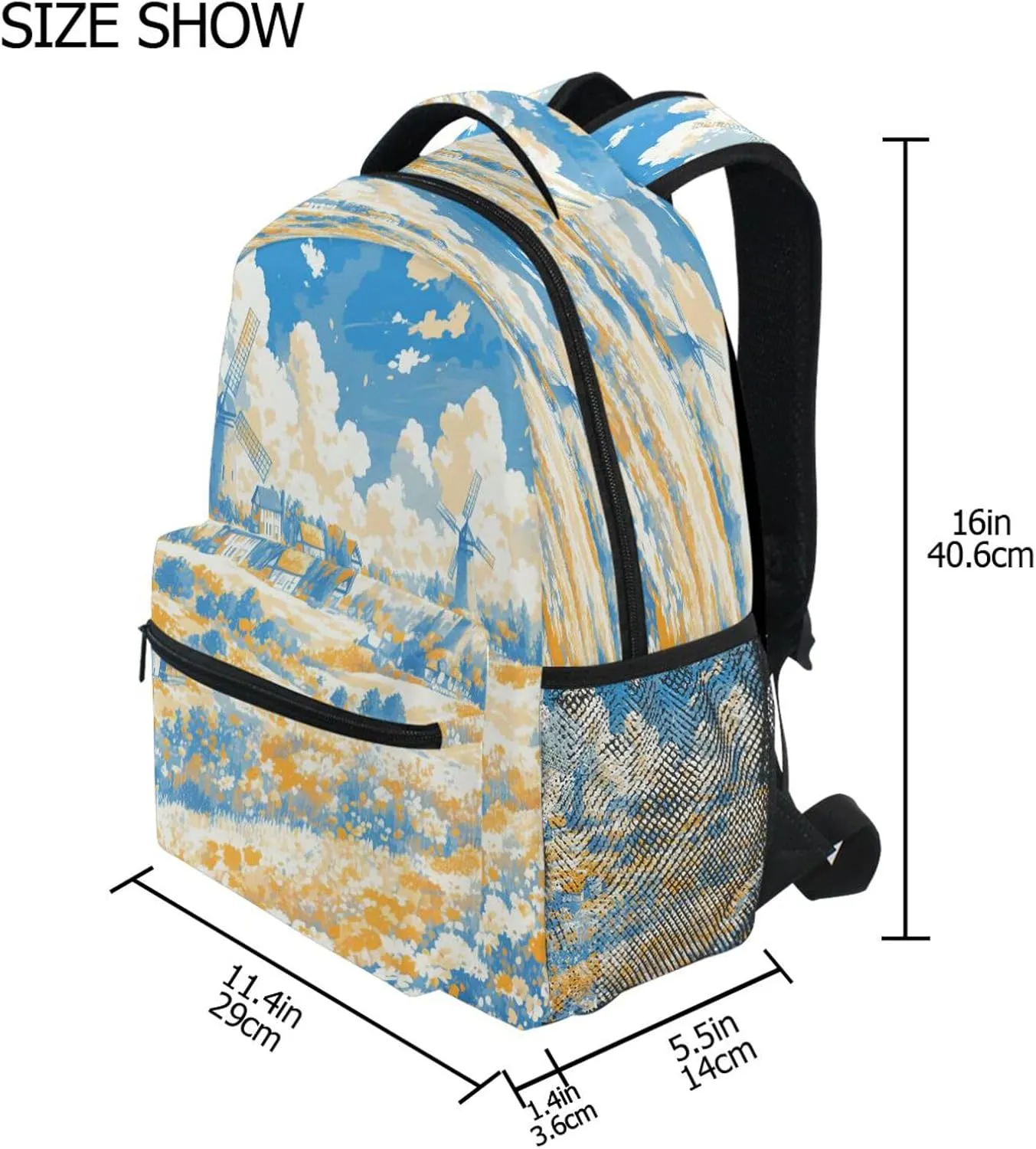 Backpacks for Teens Boys Girls Fashion Laptop Bookbag with Chest Strap Gift Men & Women Pumkin Style