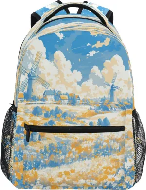 Backpacks for Teens Boys Girls Fashion Laptop Bookbag with Chest Strap Gift Men & Women Pumkin Style