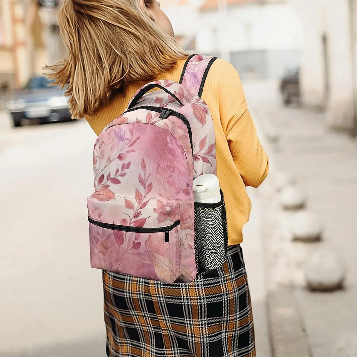 Backpacks Leaves of Flowers Travel Bag Laptop Backpack Casual Daypack for Weekender Business Hiking