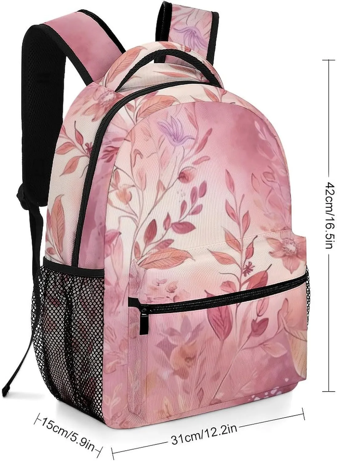Backpacks Leaves of Flowers Travel Bag Laptop Backpack Casual Daypack for Weekender Business Hiking